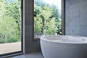 「SANTO RiverGate Villa & Spa」のKAZEルームの浴室イメージ